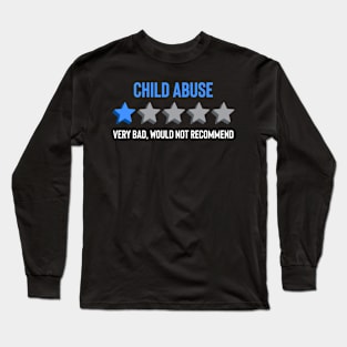 Child Abuse Prevention Awareness Month Blue Ribbon gift idea Long Sleeve T-Shirt